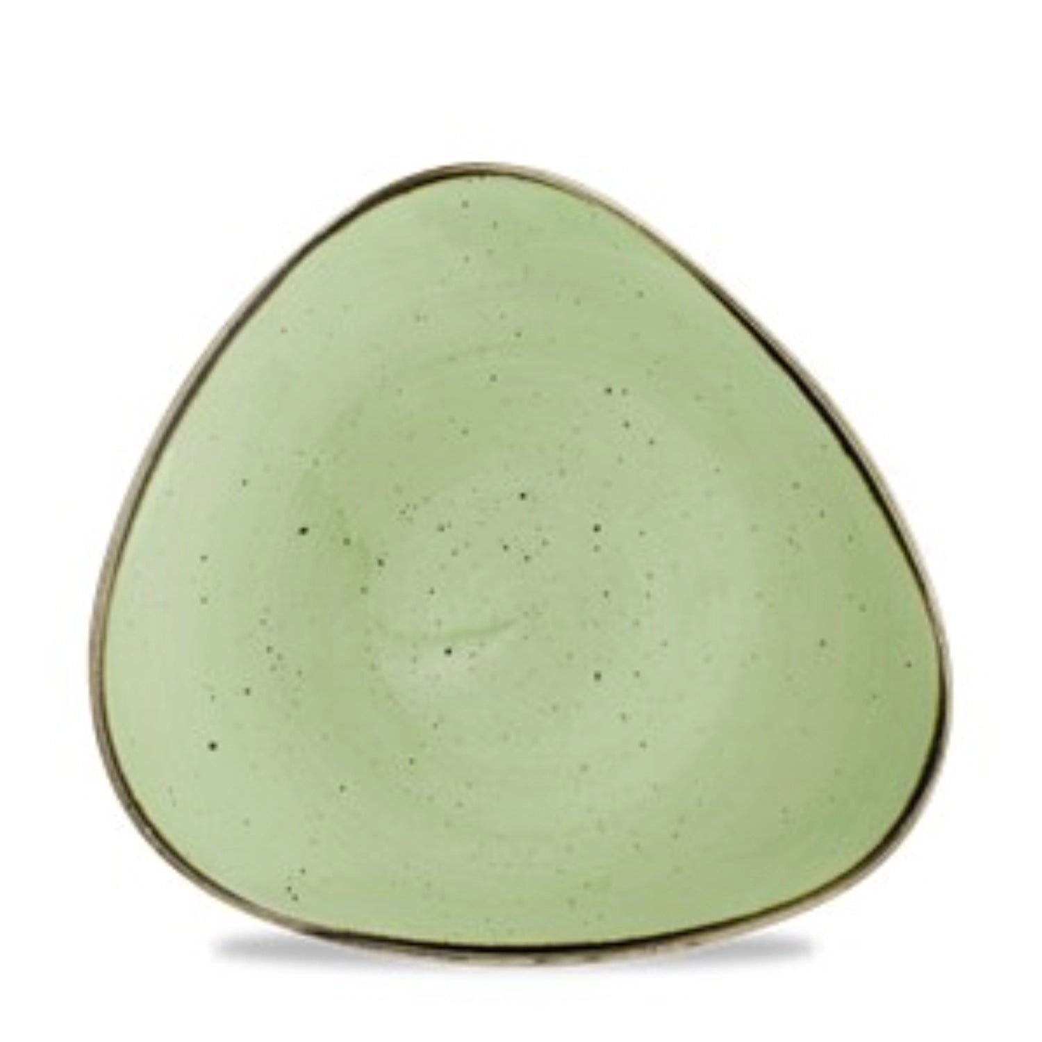 Stonecast Sage Green Triangle Plate flat 22.9cm