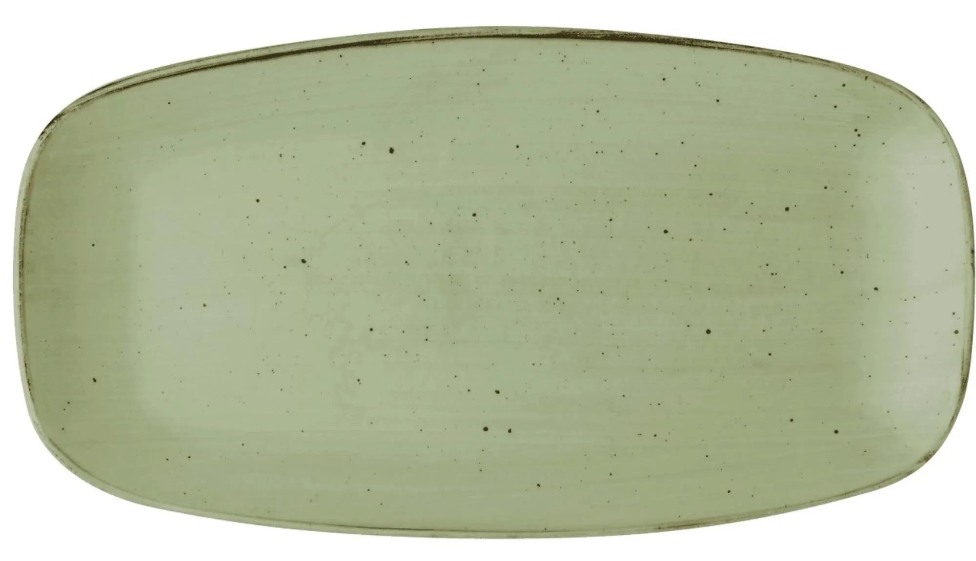 Stonecast Sage Green Chefs Oblong Platte 35.5x18.9cm - KAQTU Design