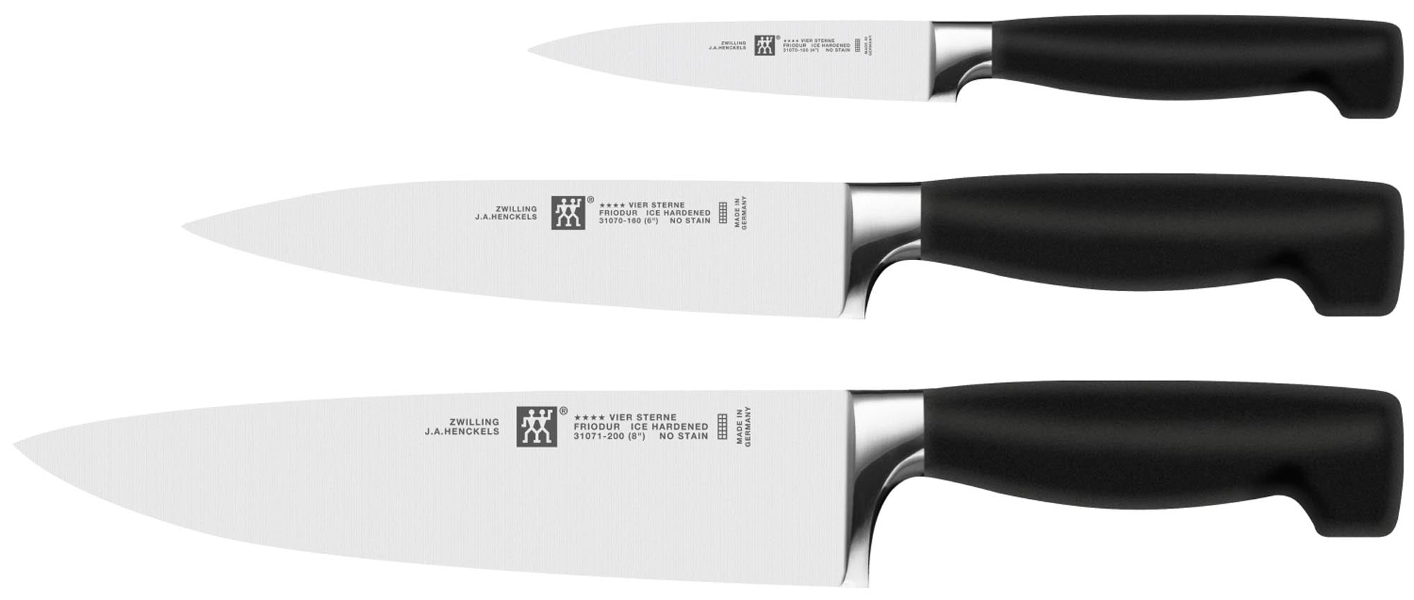 Four Star Messerset, 3-tlg. (Spick-, Fleisch-, Kochmesser)