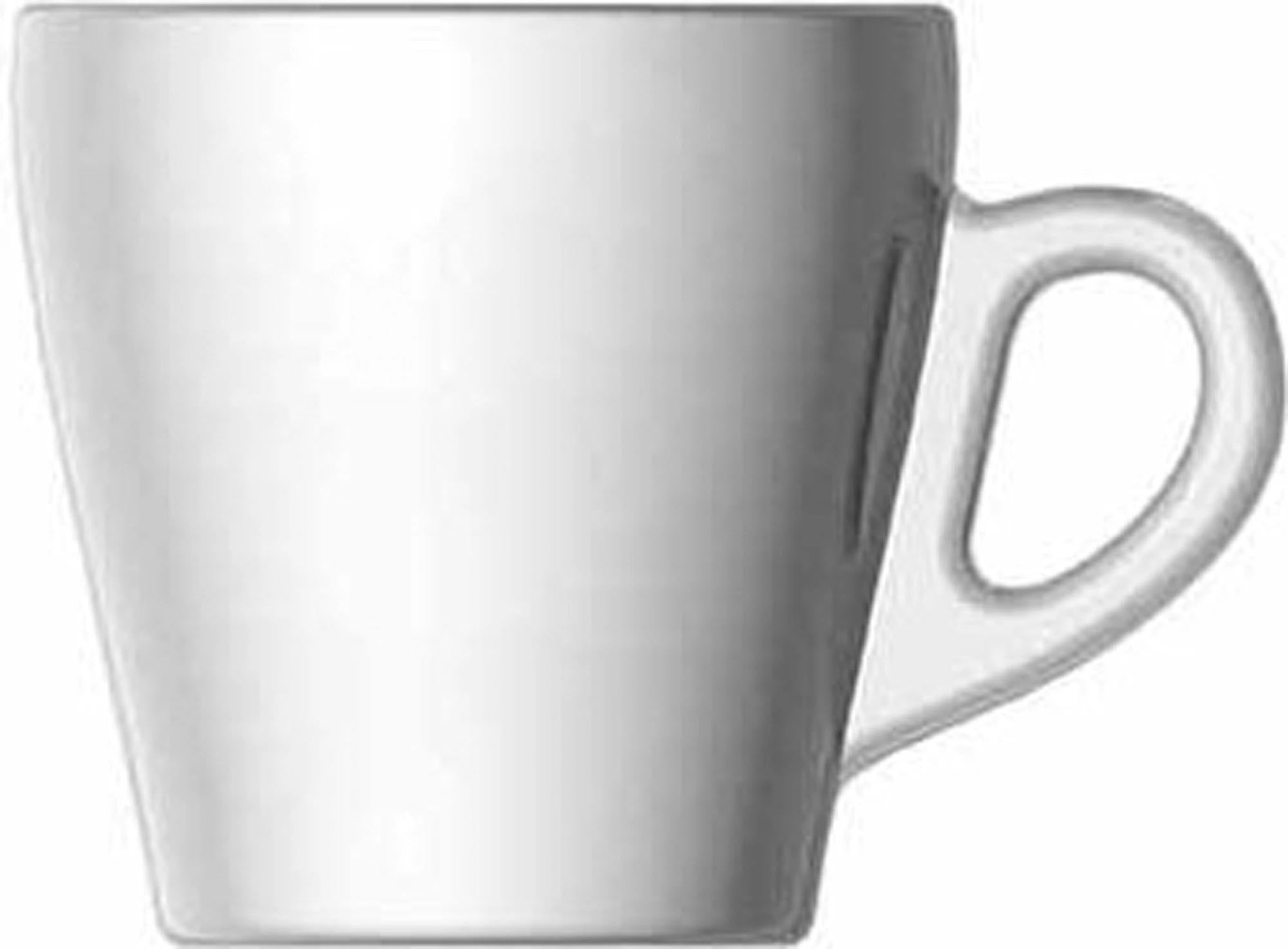 Pura Cappuccino Obertasse 28cl in Weiss präsentiert im Onlineshop von KAQTU Design AG. Tasse ist von Rastal