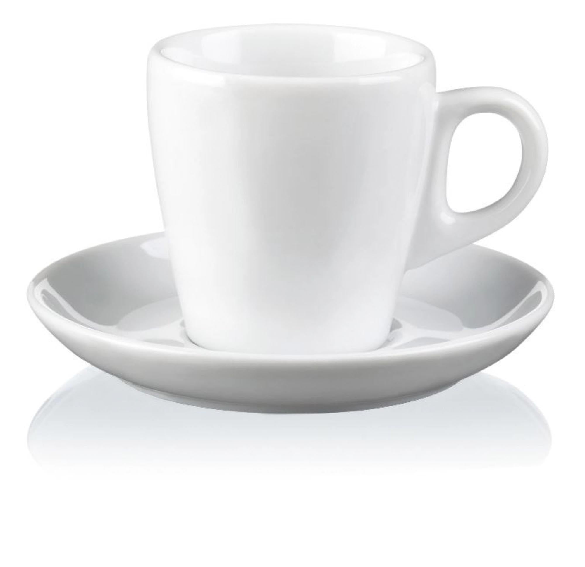PURA Porzellan Espresso-Obere uni weiss 8cl in Weiss präsentiert im Onlineshop von KAQTU Design AG. Espressotassen ist von Rastal