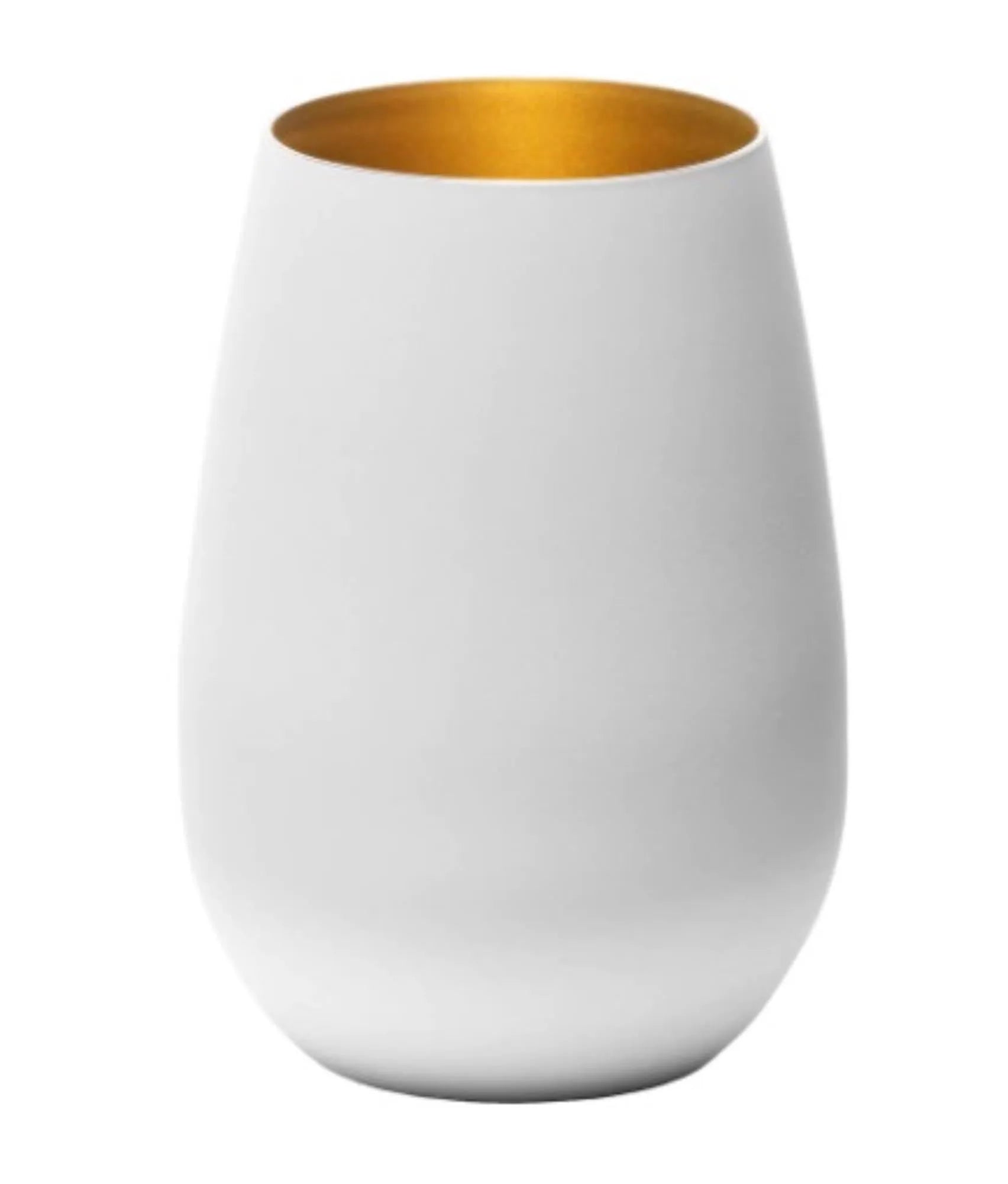 Elements Becher 465ml in Weiss/Gold präsentiert im Onlineshop von KAQTU Design AG. Glas ist von Stölzle