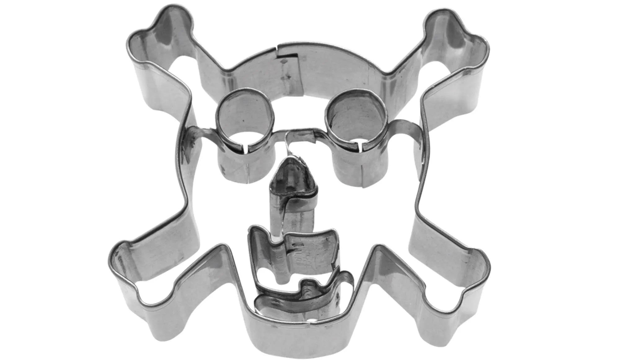 Totenkopf-Ausstechform 7cm aus Edelstahl: Perfekt für gruselige Kekse und kreative Backprojekte. Langlebig, präzise und einfach zu reinigen.