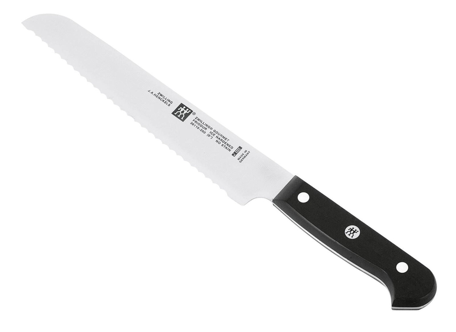 ZWILLING Gourmet Brotmesser, 200 mm in Schwarz präsentiert im Onlineshop von KAQTU Design AG. Küchenmesser ist von Zwilling Kitchen