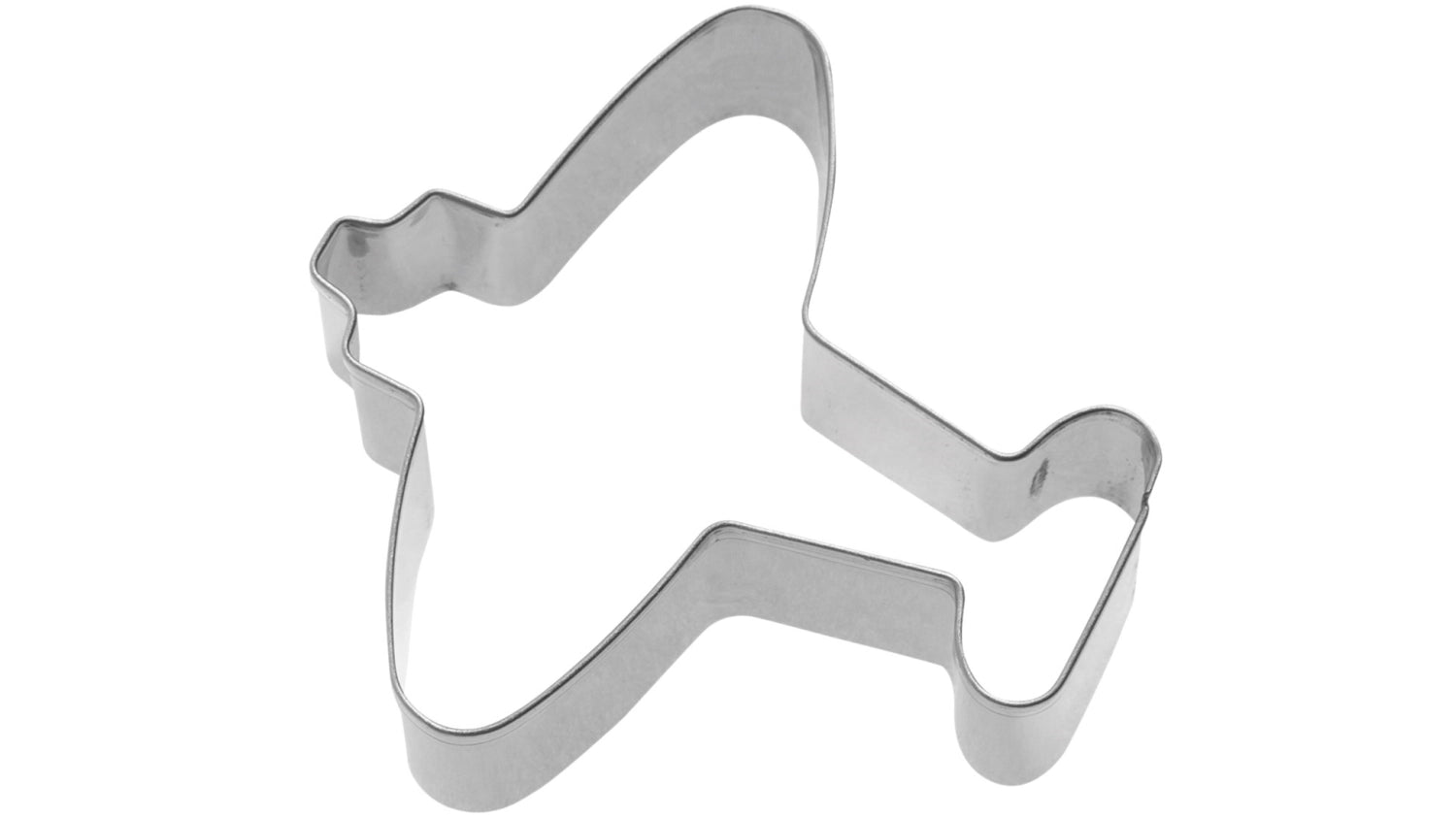 Die 2D Ausstechform "Flugzeug" von Westmark, 6 cm groß, ideal für luftige Backkreationen und fantasievolle Motive für Kindergeburtstagsfeiern.