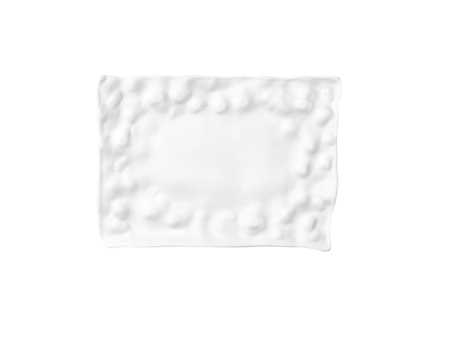 Materia 12S Platte rechteckig 26x14cm mit Glasur in Weiss präsentiert im Onlineshop von KAQTU Design AG. Platte ist von Royale