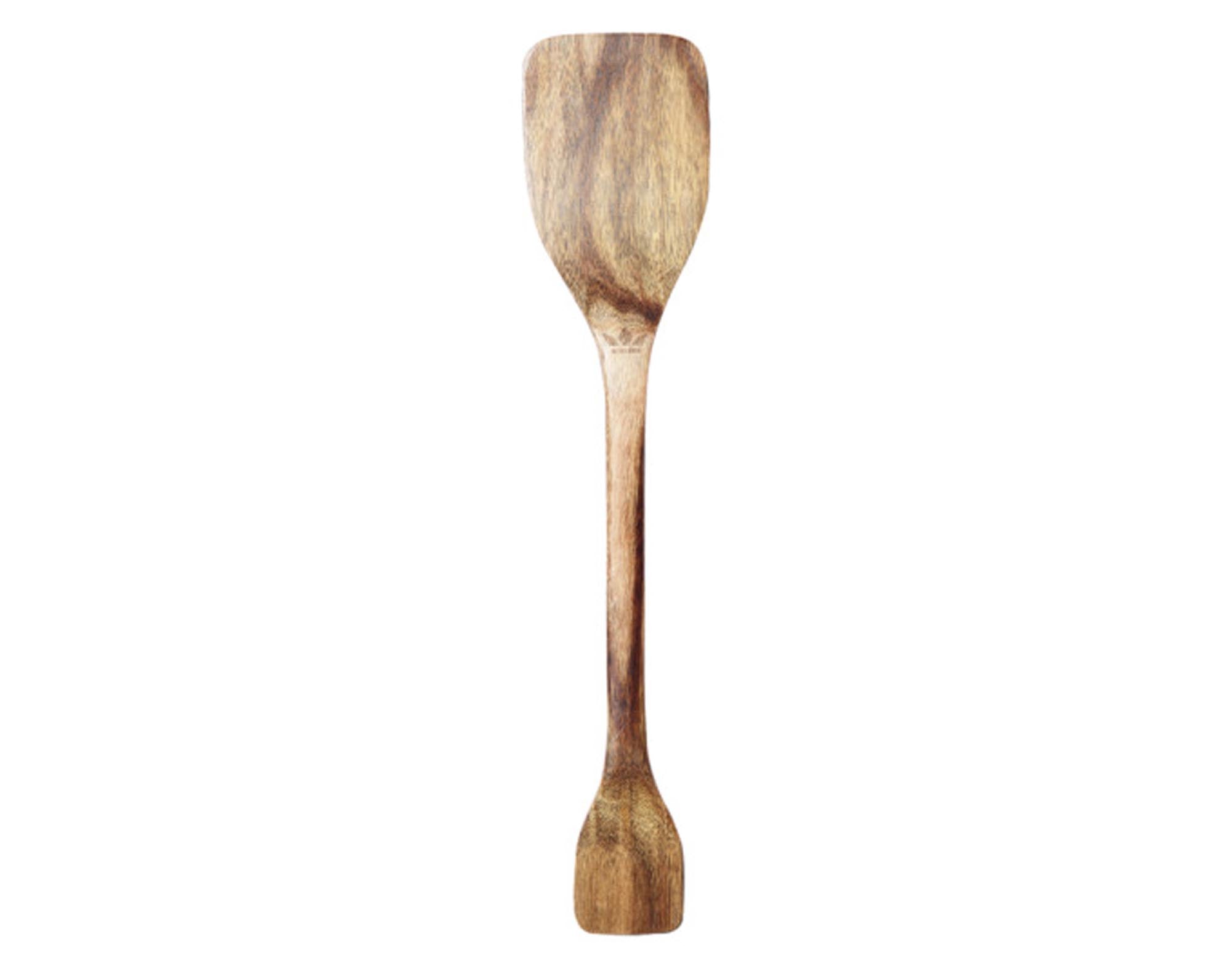 DUTCHDELUXES Spachtel Akazie 33.5 cm: Hochwertiges Kochutensil aus robustem Akazienholz, ideal zum Wenden und Rühren. Pflegeleicht und stilvoll!