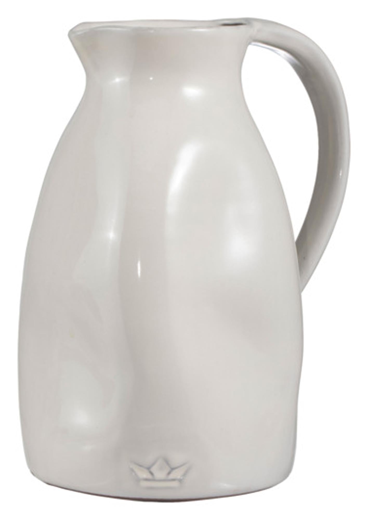DUTCHDELUXES Krug weiss ø 13.5x24 cm in  präsentiert im Onlineshop von KAQTU Design AG. Kanne ist von DUTCHDELUXES
