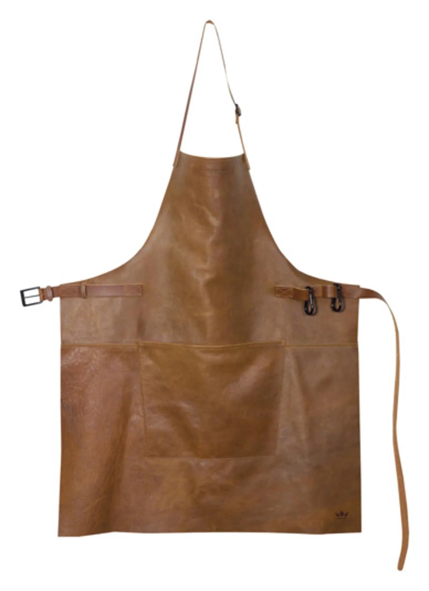 Schürze BBQ Leder in Braun 1 präsentiert im Onlineshop von KAQTU Design AG. Küchenhelfer ist von DUTCHDELUXES