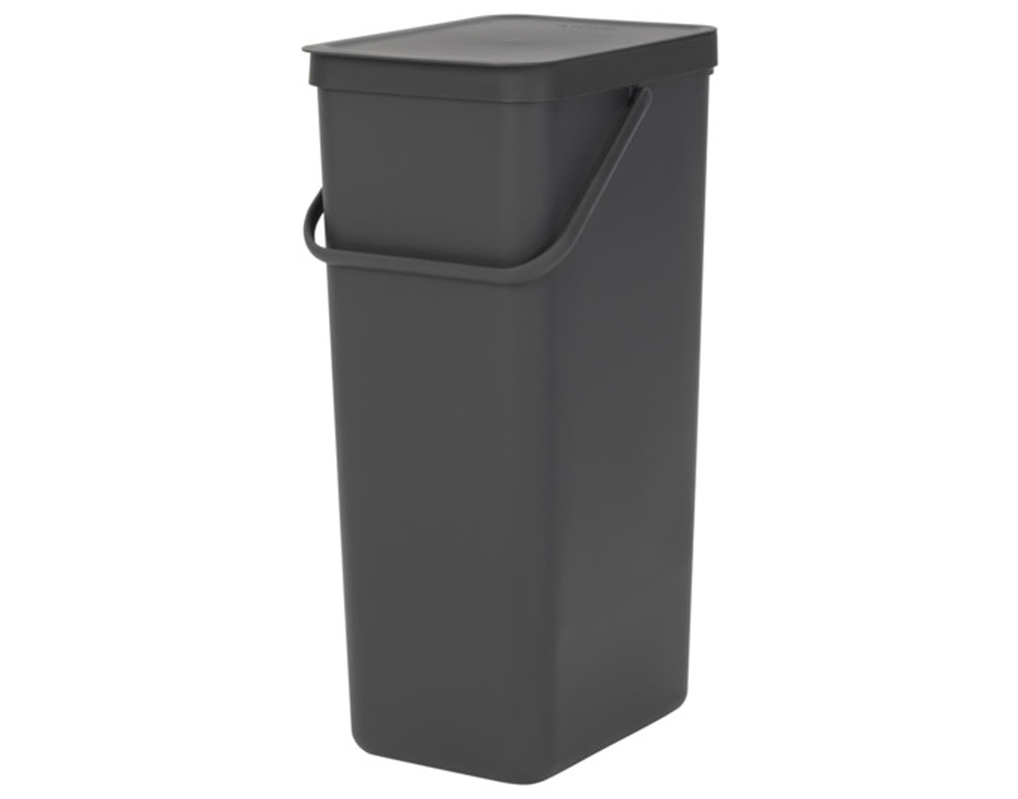 BRABANTIA Abfallbehälter Sort&Go grey 40 l in  präsentiert im Onlineshop von KAQTU Design AG. Mülleimer ist von BRABANTIA