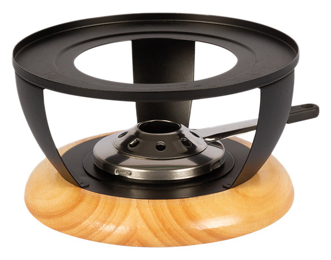 Rechaud Bellavista ø 20 cm in Holz schwarz präsentiert im Onlineshop von KAQTU Design AG. Fondue/Raclette ist von STÖCKLI