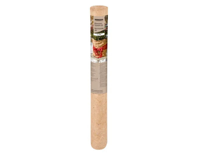 Natürliche Jutematte für Winterschutz, 1x3 m, ideal für Pflanzenabdeckung, umweltfreundlich und vielseitig einsetzbar.