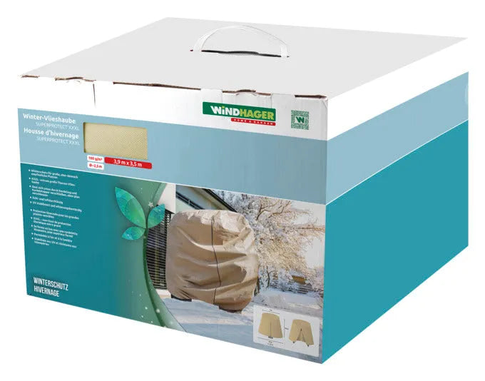 Winterschutz-Haube Super Pect XXXL von WINDHAGER, 3.9x3.5 m, idealer Schutz für Pflanzen vor Kälte und Frost.