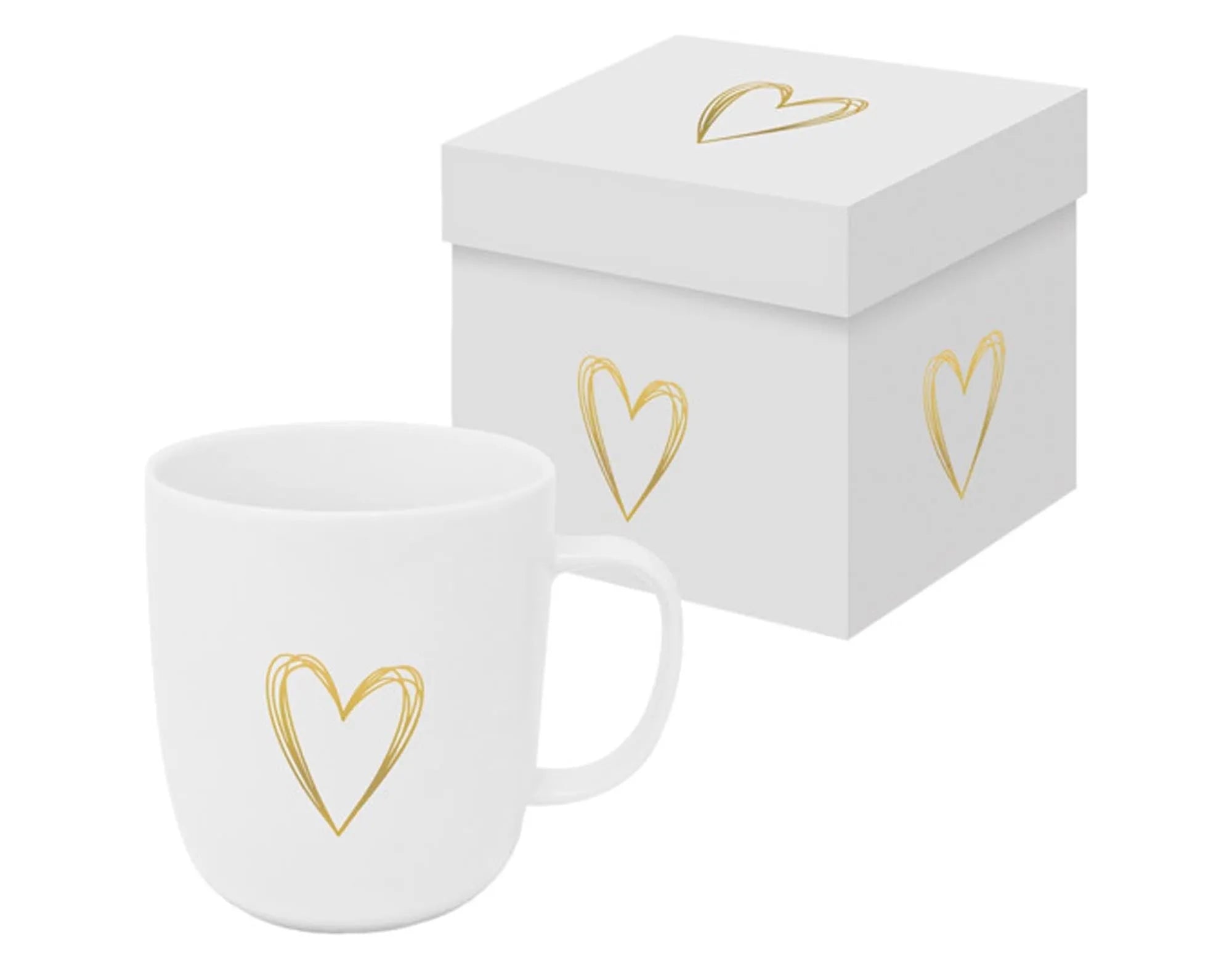 Mug Matte GB Pure Heart gold in  präsentiert im Onlineshop von KAQTU Design AG. Glas ist von PPD