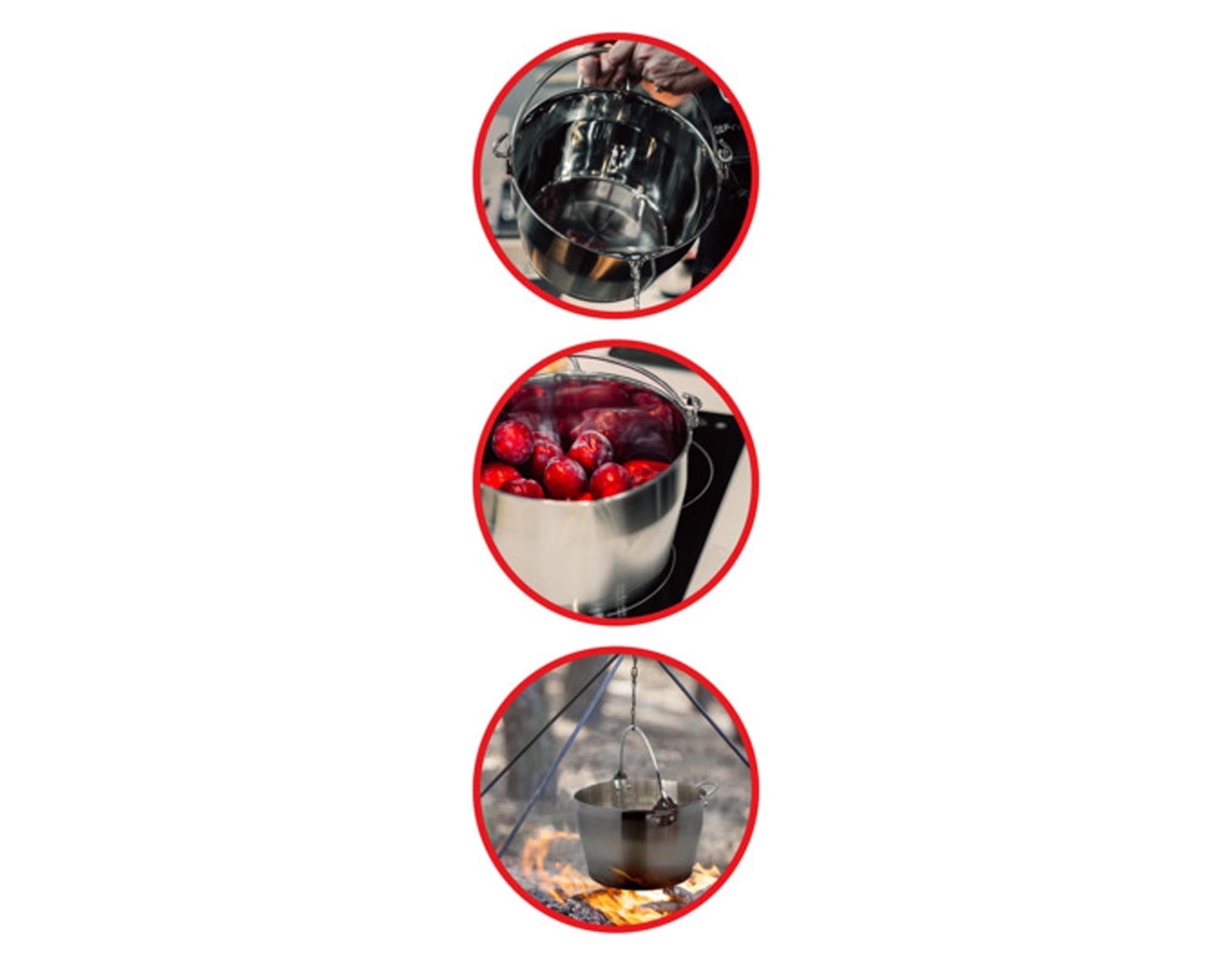 ELO Multitopf 24 cm, ideal für Marmelade und mehr. Hochwertig, vielseitig, aus der Edition Red. Perfekt für Ihre Küche.
