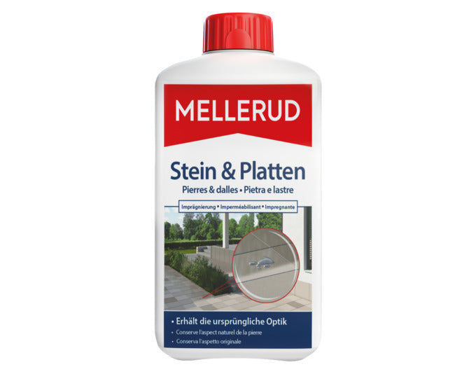 MELLERUD Stein und Platten Imprägnierung 1.0 l in  präsentiert im Onlineshop von KAQTU Design AG. Reinigungsmittel ist von MELLERUD