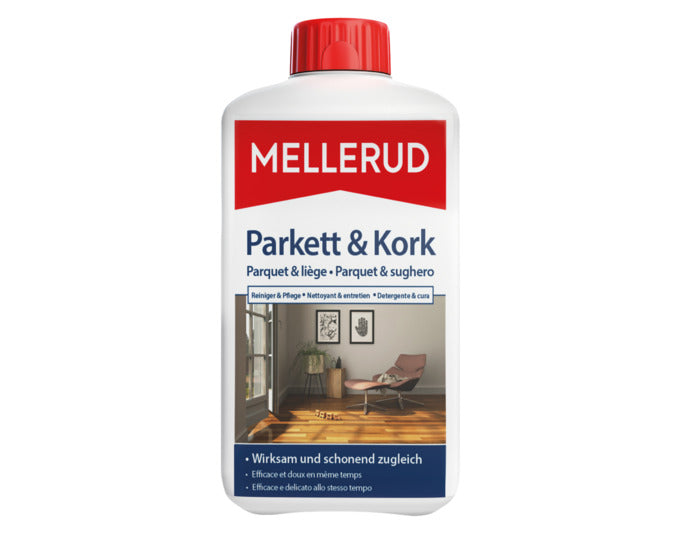 MELLERUD Parkett und Kork Reiniger und Pf lege 1.0 l in  präsentiert im Onlineshop von KAQTU Design AG. Reinigungsmittel ist von MELLERUD