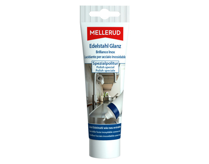 MELLERUD Edelstahl G. Spezialpolitur 0.075 l in  präsentiert im Onlineshop von KAQTU Design AG. Reinigungsmittel ist von MELLERUD