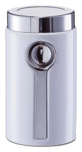 Vorratsdose mit Löffel weiss in  präsentiert im Onlineshop von KAQTU Design AG. Aufbewahrungsbehälter ist von ZELLER PRESENT