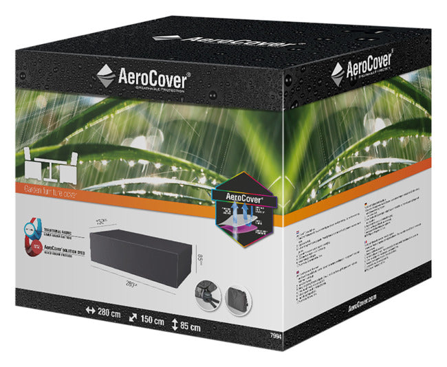 PLATINUM AEROCOVER Schutzhülle Sitzgruppe 280x150x85 cm in  präsentiert im Onlineshop von KAQTU Design AG. Gartenmöbelabdeckung ist von PLATINUM AEROCOVER