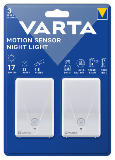 VARTA LED-Nachtlicht Motion Sensor Night Light 17 lm 2Stk. in  präsentiert im Onlineshop von KAQTU Design AG. Objekte Kids ist von VARTA