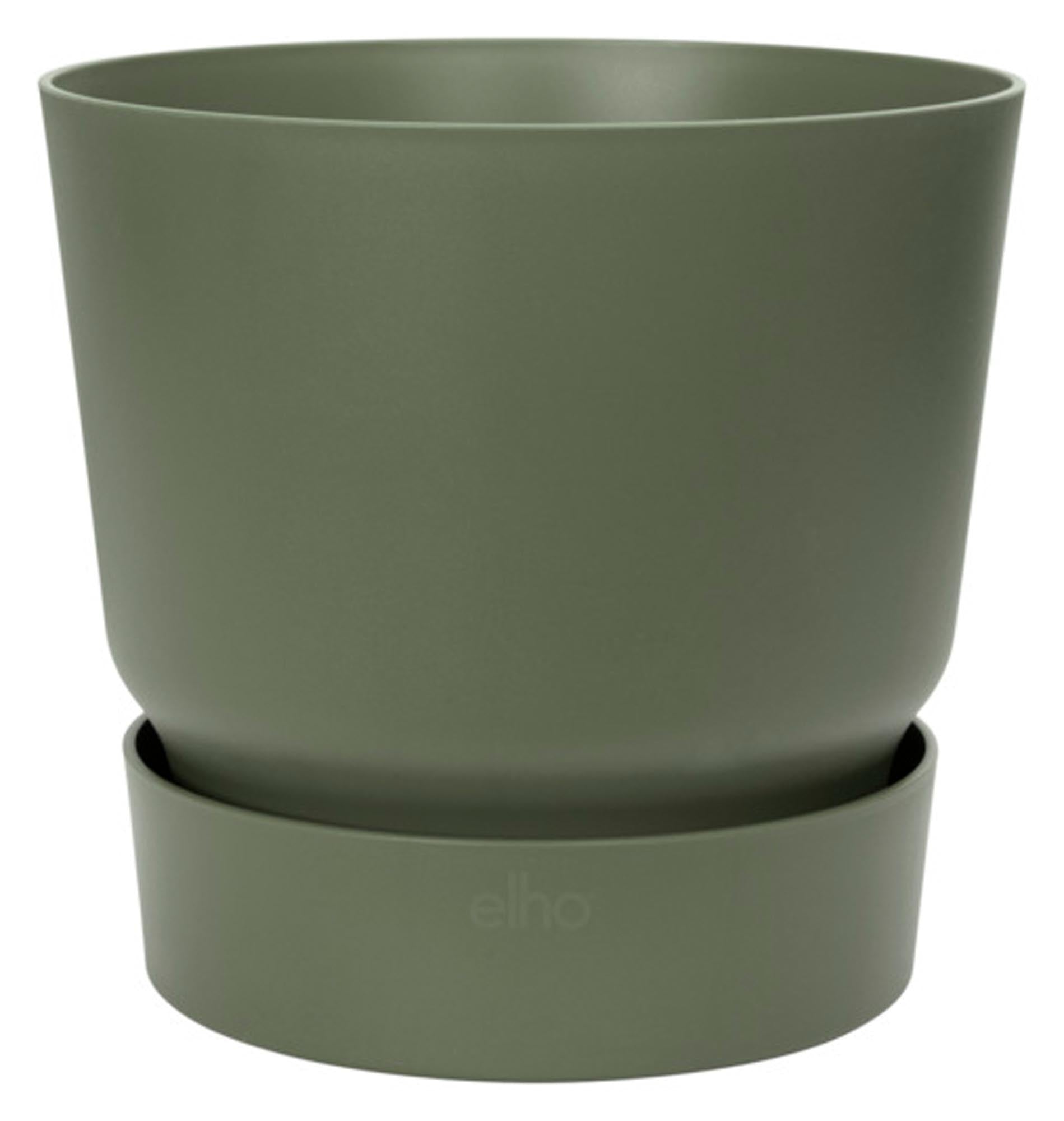 ELHO Pflanzengefäss Greenville rund laubgrün ø 16 cm in  präsentiert im Onlineshop von KAQTU Design AG. Pflanzentopf Outdoor ist von ELHO