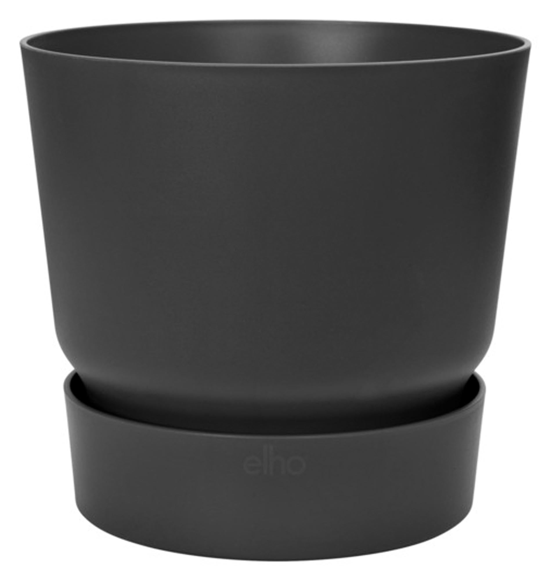 ELHO Pflanzengefäss Greenville rund living black ø 16 cm in  präsentiert im Onlineshop von KAQTU Design AG. Pflanzentopf Outdoor ist von ELHO