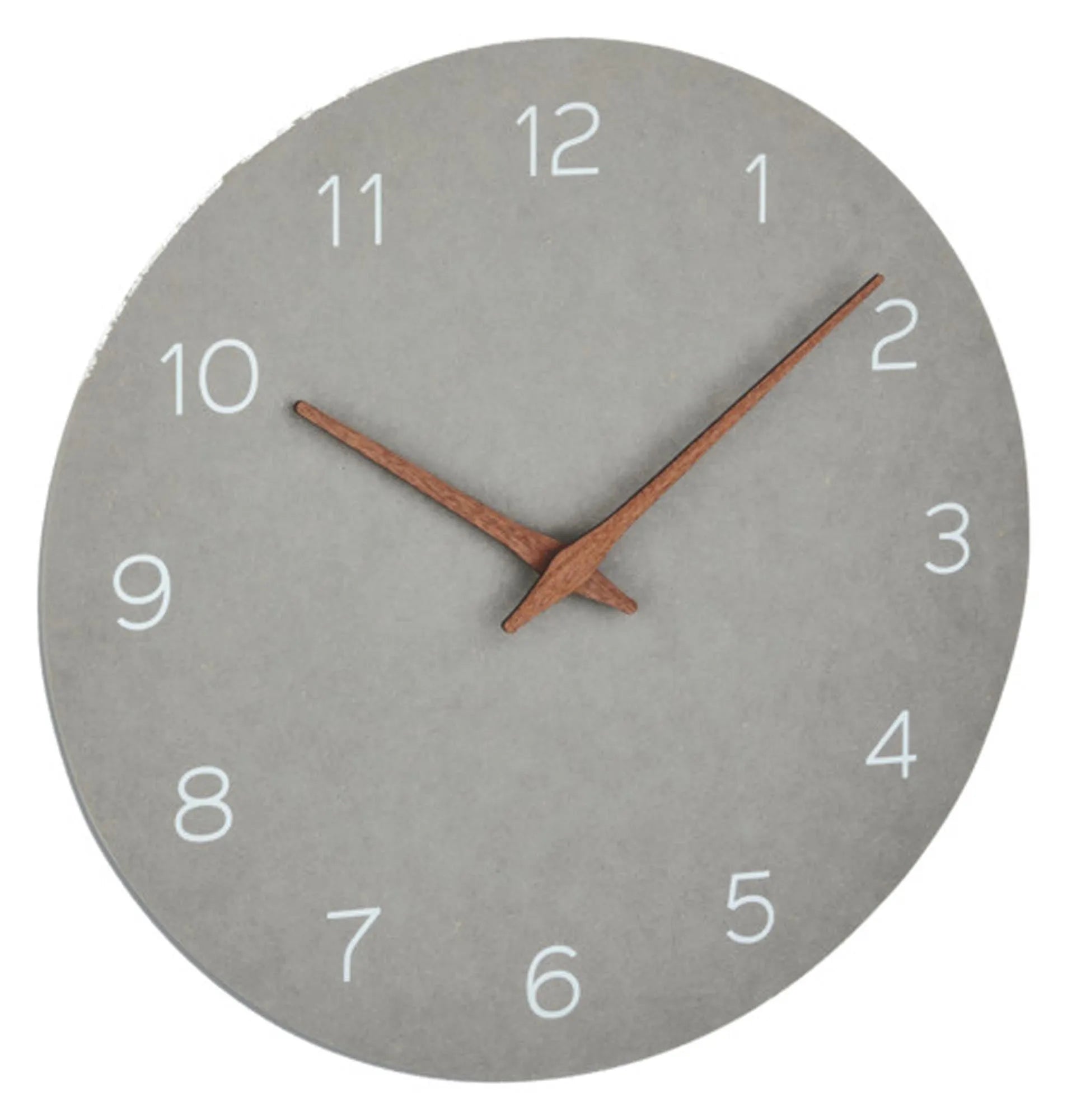 TFA Wanduhr mit Holzzeiger betongrau in  präsentiert im Onlineshop von KAQTU Design AG. Wanduhr ist von TFA