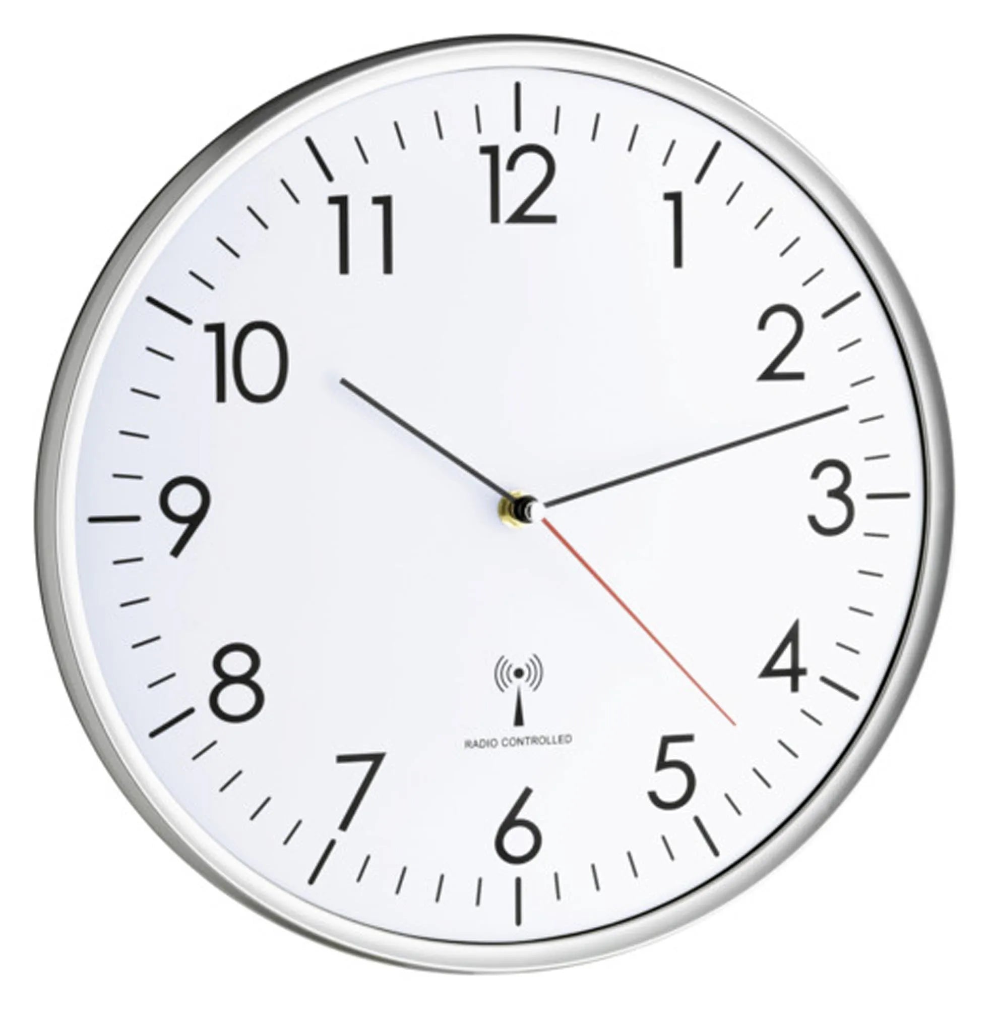 TFA Funk-Wanduhr weiss ø 30 cm in  präsentiert im Onlineshop von KAQTU Design AG. Wanduhr ist von TFA