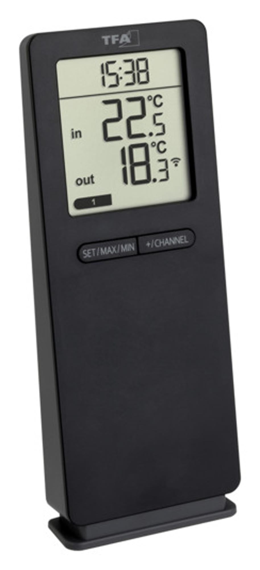 TFA Funk-Thermometer Logoneo schwarz
