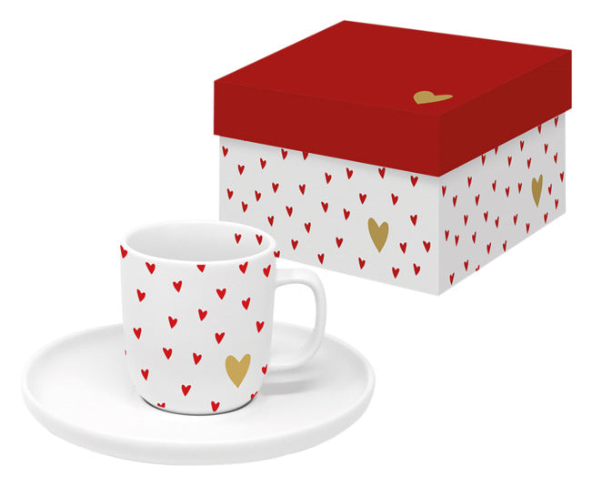 Espressot. m.Ut. Little Hearts in  präsentiert im Onlineshop von KAQTU Design AG. Espressotassen ist von PPD