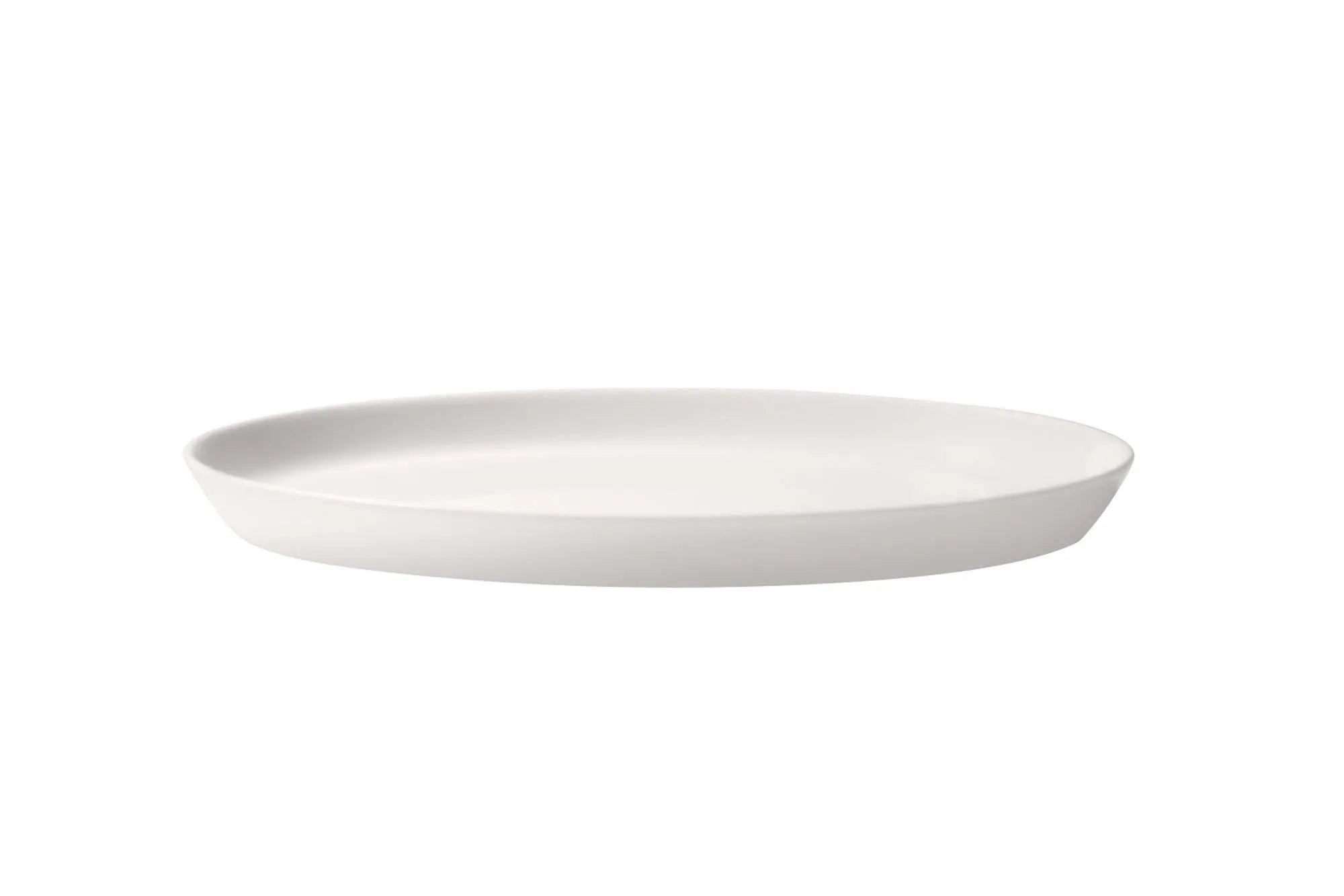 Moma Fine China Platte oval stapelbar 18x11cm H2.5cm - KAQTU Design