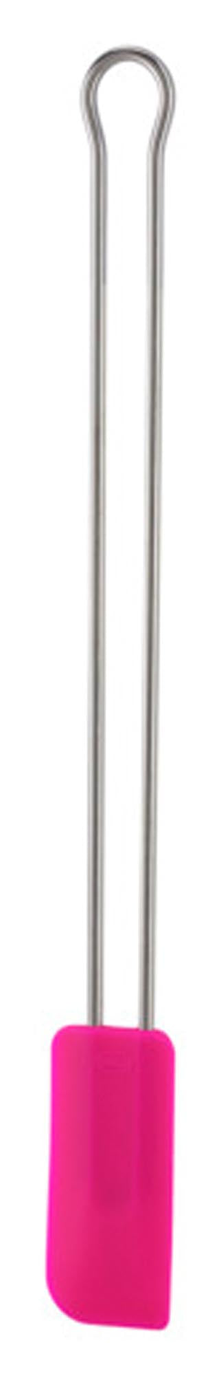 <tc>RÖSLE</tc> Dough scraper silicone pink narrow 26 cm