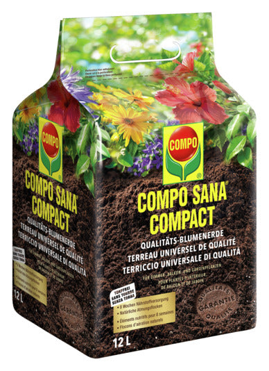 COMPO Qualitäts-Blumenerde Compo Sana 12 l in  präsentiert im Onlineshop von KAQTU Design AG. Gartenpflege ist von COMPO