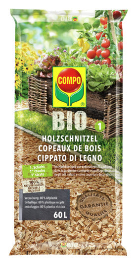 COMPO Holzschnitzel 60 l in  präsentiert im Onlineshop von KAQTU Design AG. Gartenpflege ist von COMPO