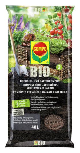 COMPO Hochbeet und Gartenkompost Bio 40 l in  präsentiert im Onlineshop von KAQTU Design AG. Gartenpflege ist von COMPO