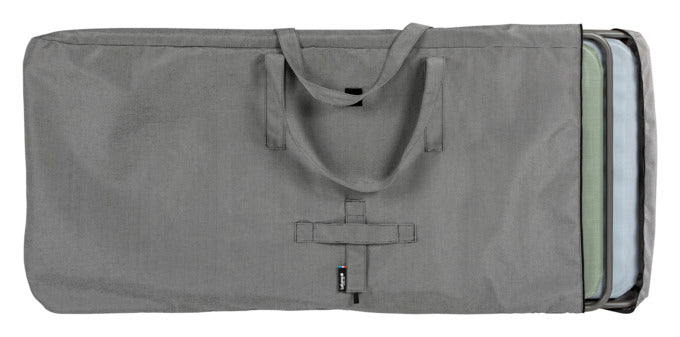 Praktische LAFUMA Transporttasche in Anthrazit, Maße 59x124x16 cm, ideal für den sicheren Transport Ihrer Ausrüstung.