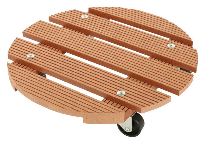 SIENA GARDEN Pflanzenroller WPC ø 30 cm anthrazit in  präsentiert im Onlineshop von KAQTU Design AG. Pflanzentopfzubehör ist von SIENA GARDEN