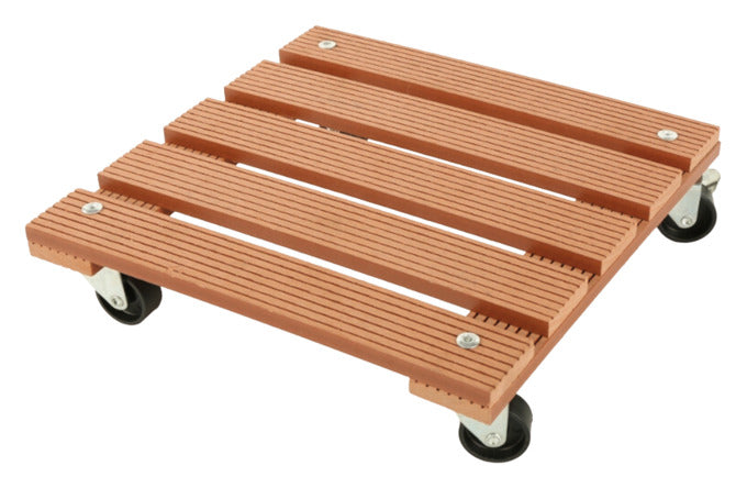 SIENA GARDEN Pflanzenroller WPC 30x30 cm natur in  präsentiert im Onlineshop von KAQTU Design AG. Pflanzentopfzubehör ist von SIENA GARDEN