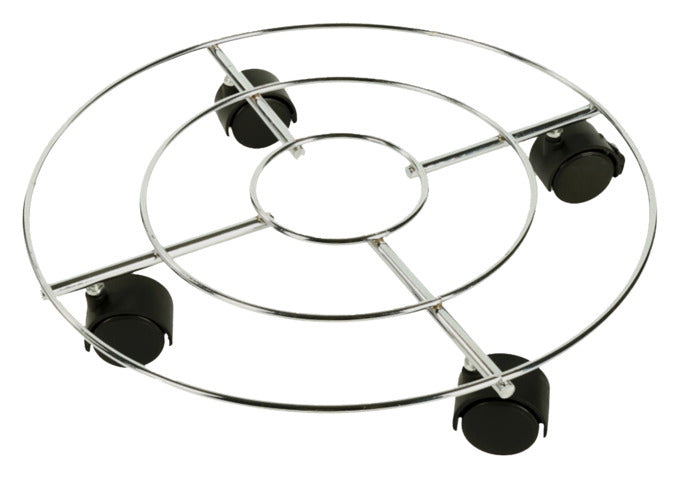 SIENA GARDEN Pflanzenroller Chrom ø 35 cm in  präsentiert im Onlineshop von KAQTU Design AG. Pflanzentopfzubehör ist von SIENA GARDEN