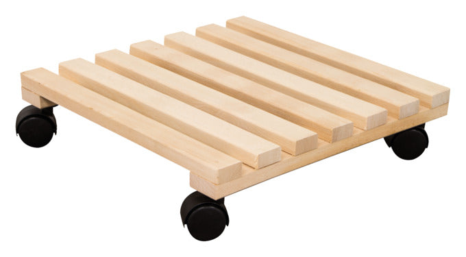 SIENA GARDEN Pflanzenroller Holz 35x35 cm natur in  präsentiert im Onlineshop von KAQTU Design AG. Pflanzentopfzubehör ist von SIENA GARDEN