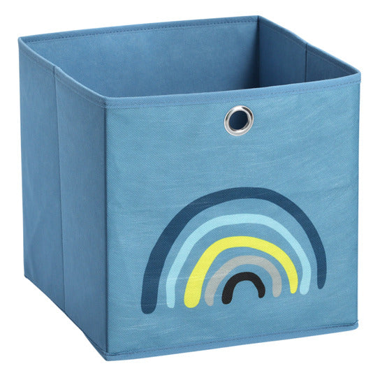 Aufbewahrungsbox Blue Rainbow Vlies 28x28x28 cm in  präsentiert im Onlineshop von KAQTU Design AG. Aufbewahrungsbox ist von ZELLER PRESENT