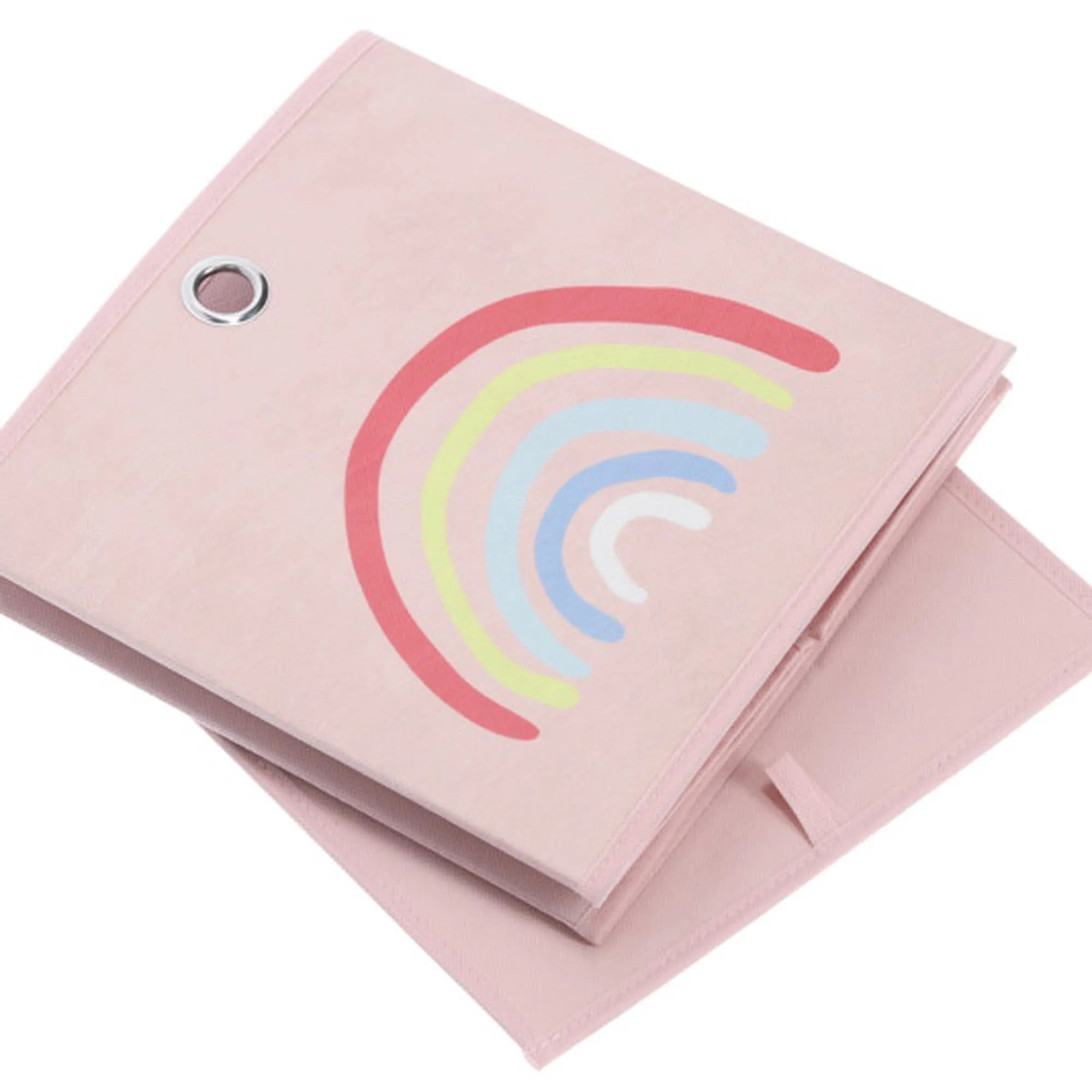 Praktische Vliesbox Rosy Rainbow 28x28x28 cm von ZELLER PRESENT.