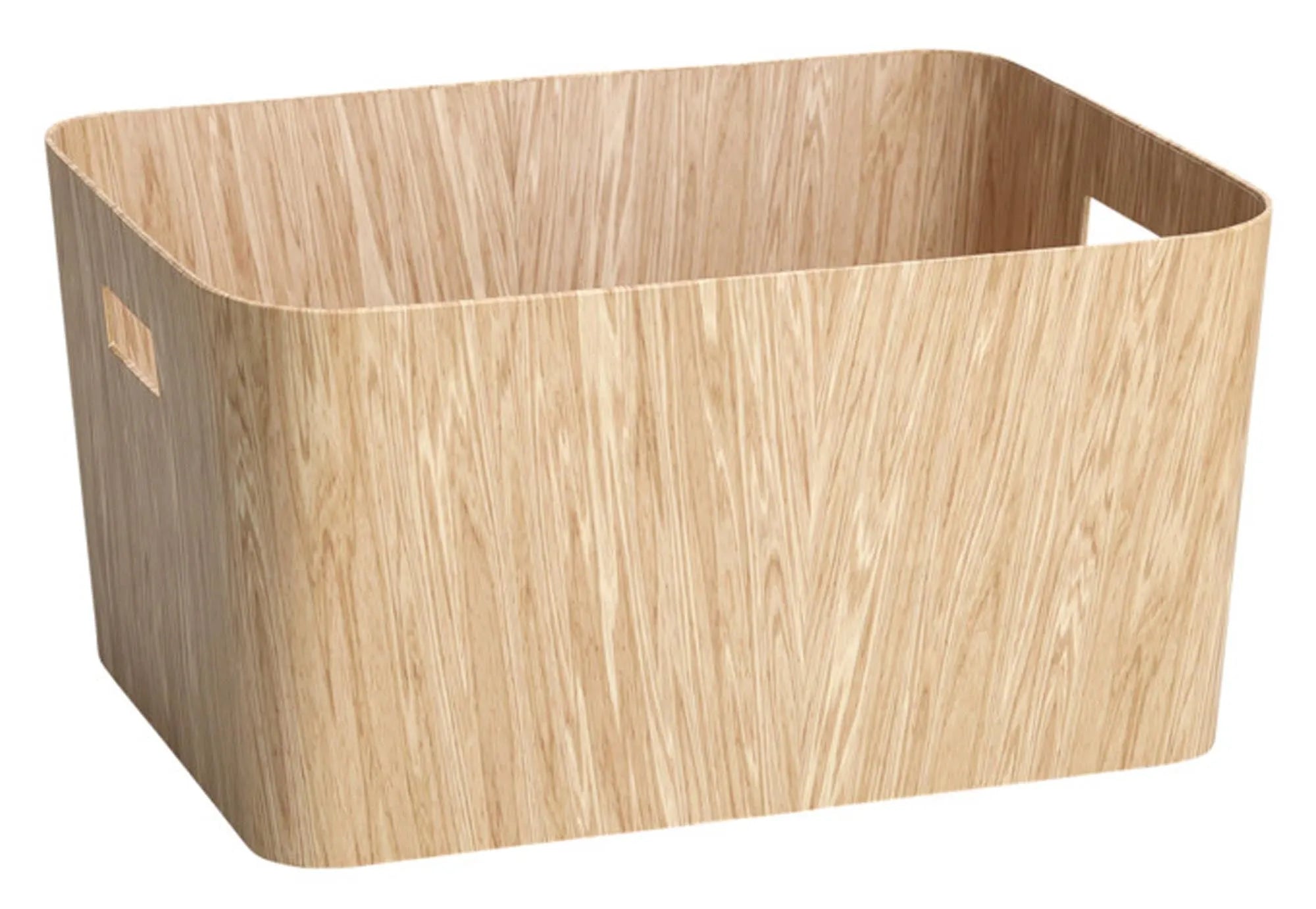 Elegante Holz-Aufbewahrungsbox (30.5x40.6x40.3 cm) von ZELLER PRESENT: robust, vielseitig, mit Deckel und Griffen. Ideal für jeden Raum.