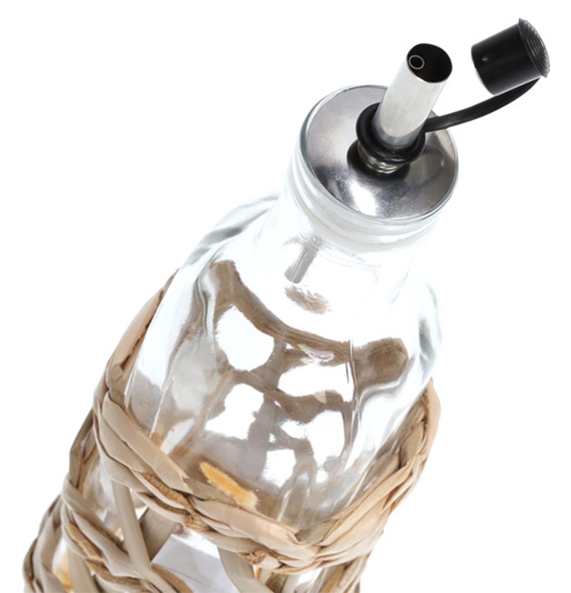 Entdecken Sie die ZELLER PRESENT Essig-Ölflasche Boho 270 ml: Ein elegantes, praktisches Küchenaccessoire aus hochwertigem Glas mit präzisem Ausgiesser.
