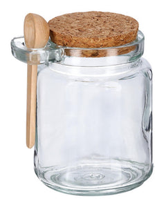 ZELLER PRESENT Vorratsglas mit Löffel und Korkdeckel 250 ml