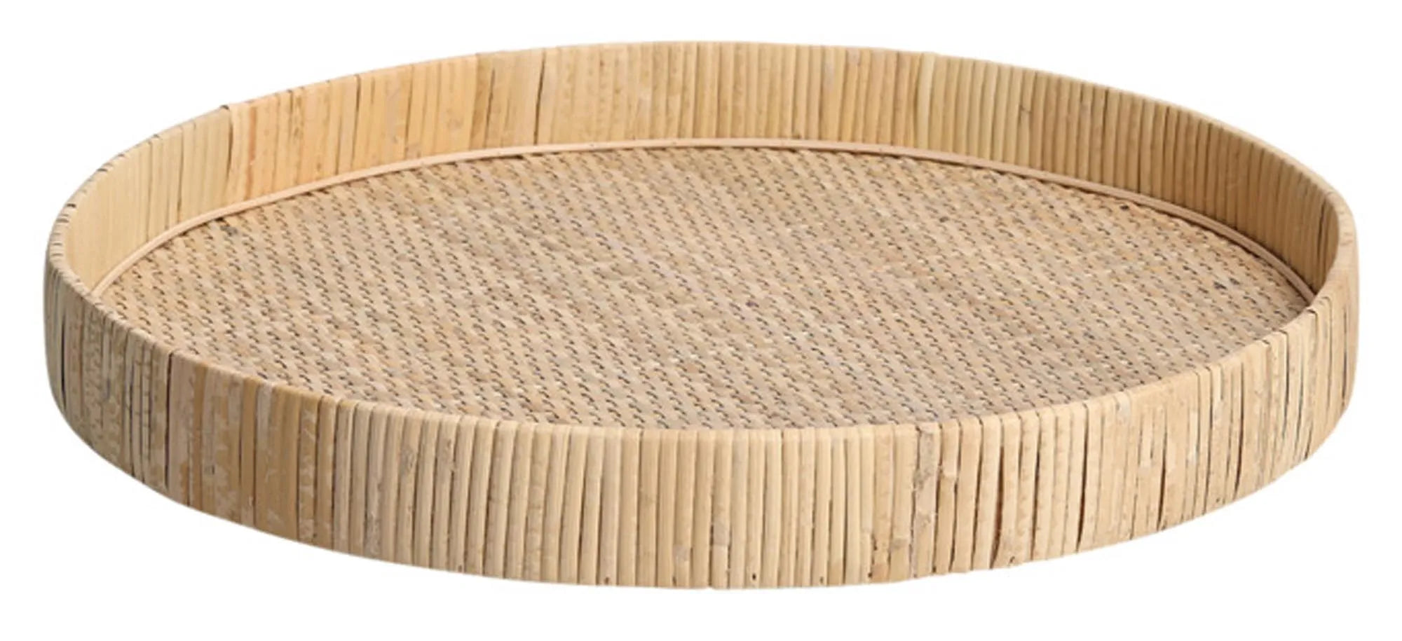 Dekotablett Nature Rattan 40x40x5 cm in  präsentiert im Onlineshop von KAQTU Design AG. Tablett ist von ZELLER PRESENT