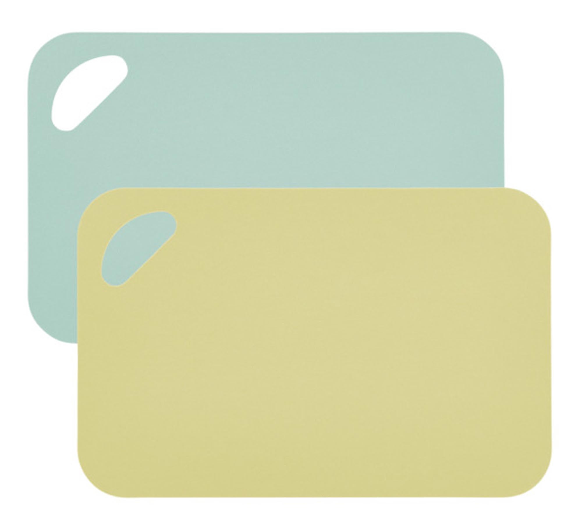 ZELLER PRESENT Schneidmatten Set 2-teilig limettengrün und mint Kunststoff 19x29 cm in  präsentiert im Onlineshop von KAQTU Design AG. Schneidbrett ist von ZELLER PRESENT