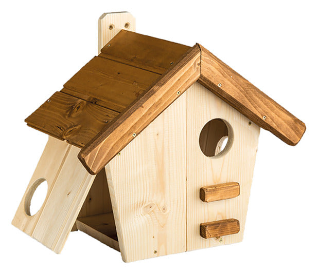 Eichhörnchenkobel Maja von SIENA GARDEN, 37.5x29x36 cm, idealer Unterschlupf für Eichhörnchen, robust und wetterfest.