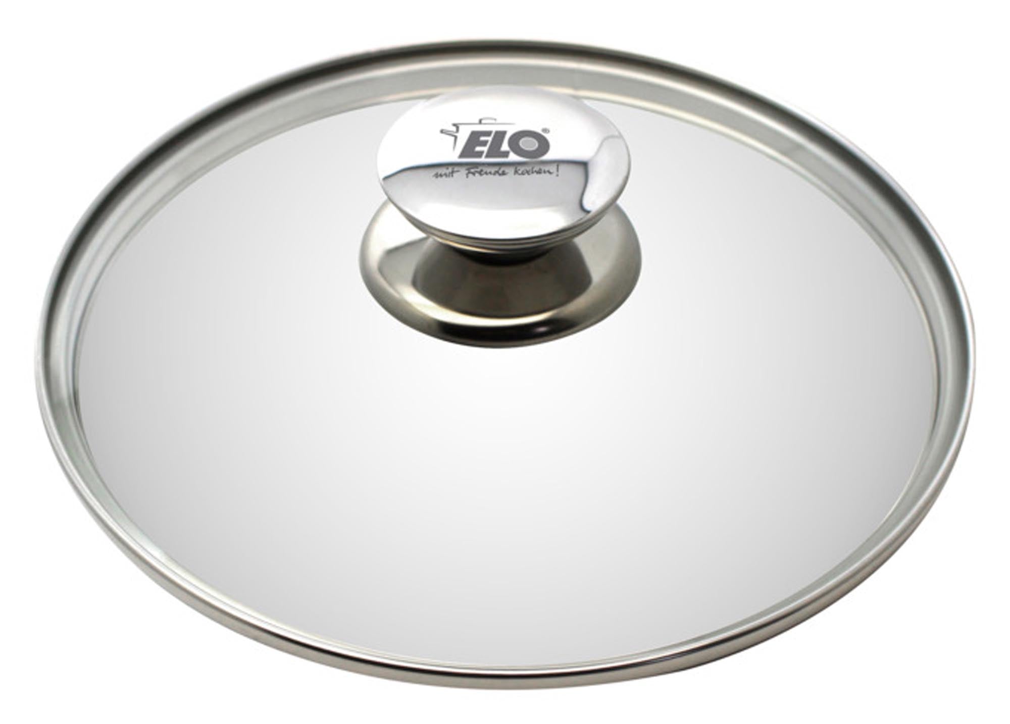 ELO Glasdeckel Galant ø 20 cm: Hitzebeständig, elegantes Design, Dampfloch, spülmaschinenfest. Ideal für Töpfe und Pfannen, perfekte Küchenhilfe.